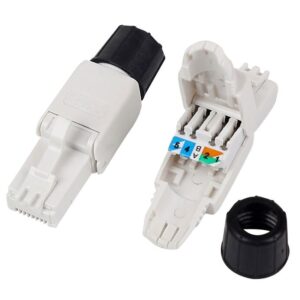 Plug Cat.6A RJ45 UTP Toolless con Copriconnettore TECHLY PROFESSIONAL