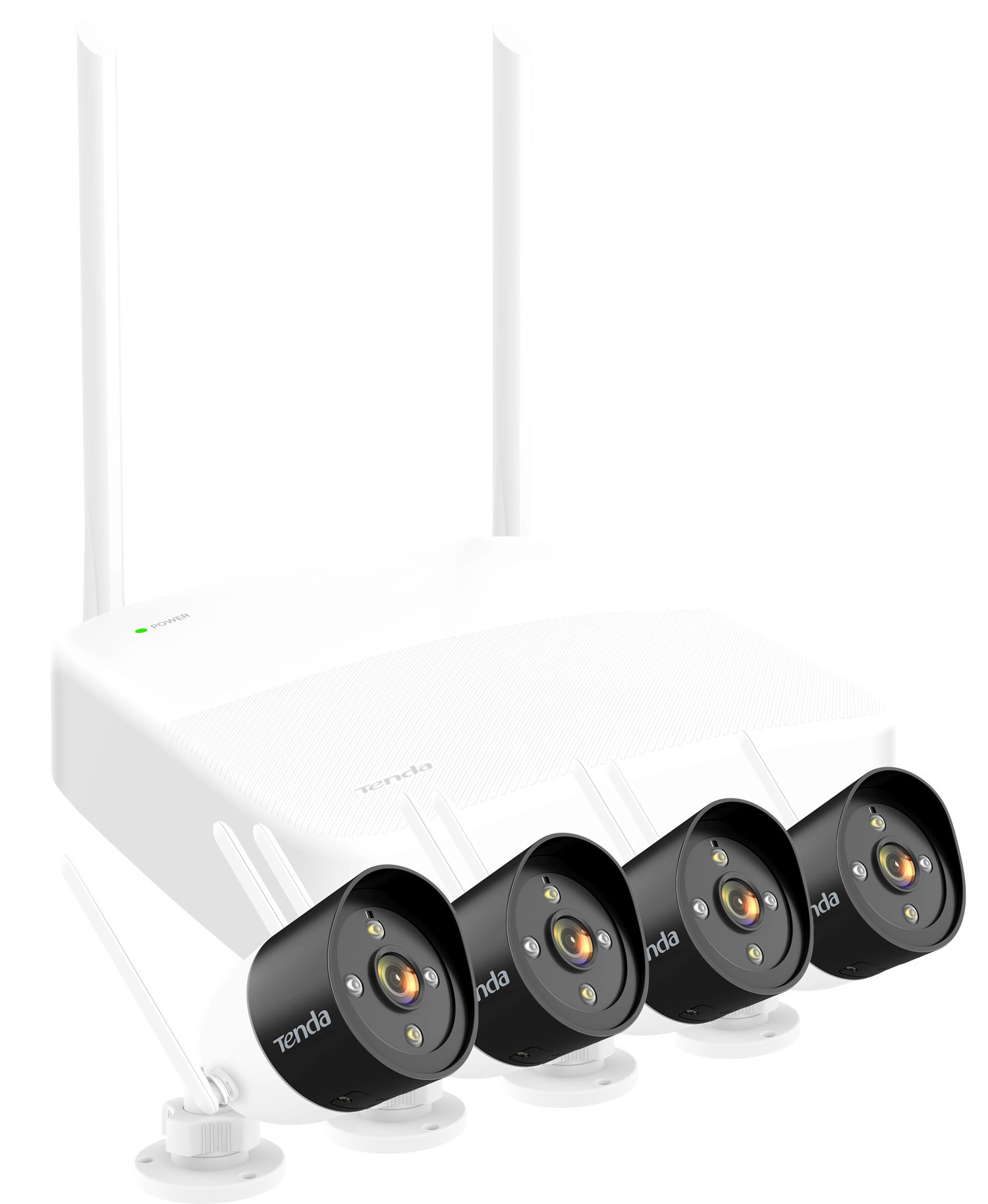 Kit di Sicurezza Video HD Wireless a 4 Canali Videocamere, K4W-3TC TENDA