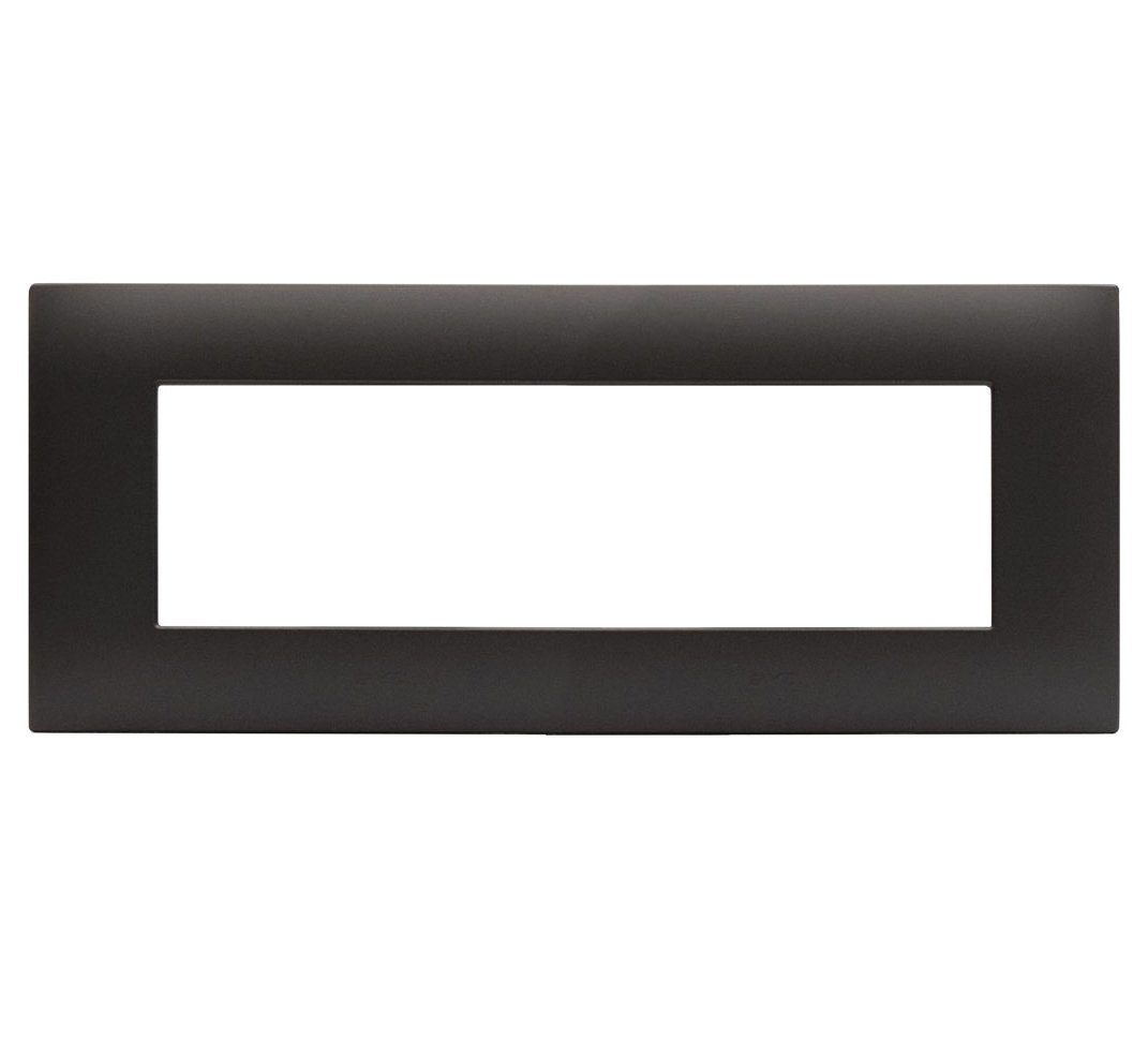 Placca Serie YOUNG 44 per Scatola Rettangolare 7 Moduli Grigio AVE