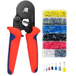 Pinza Crimpare a Cricchetto per Capicorda con 1200 Terminali 2.5-6.0 mm&sup2; LOGILINK