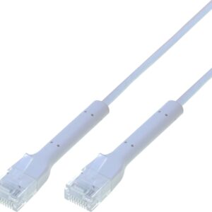 Cavo Slim Patch di Rete Pieghevole in Rame Cat.6A U/UTP 3 metri Bianco TECHLY PROFESSIONAL