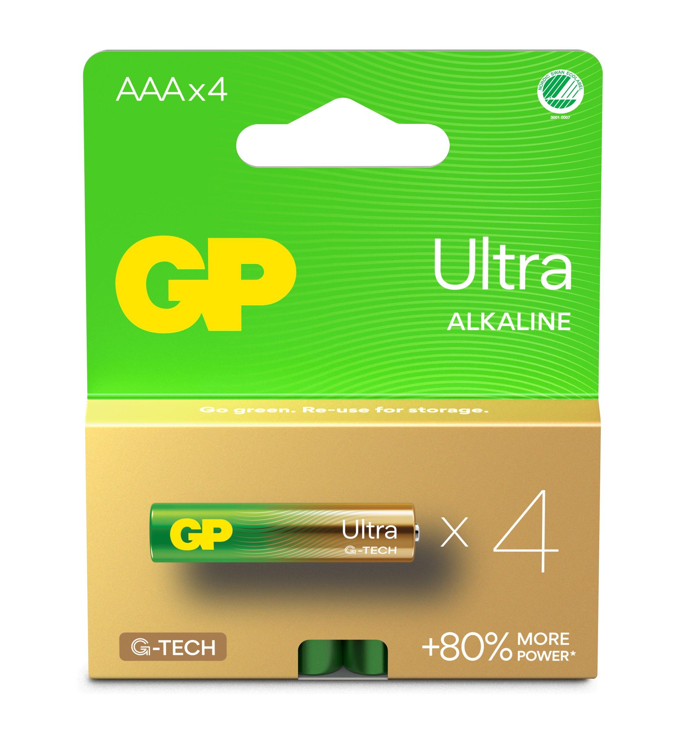Confezione 4 Batterie GP Ultra Alcaline Ministilo AAA 24AU/LR03 GP BATTERIES
