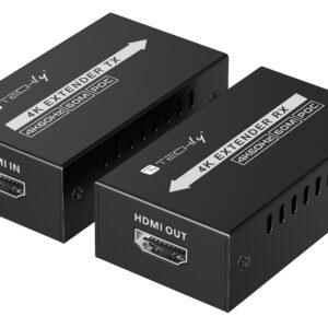 Extender HDMI&trade; 4K@60Hz fino a 60m con Tecnologia PoC TECHLY