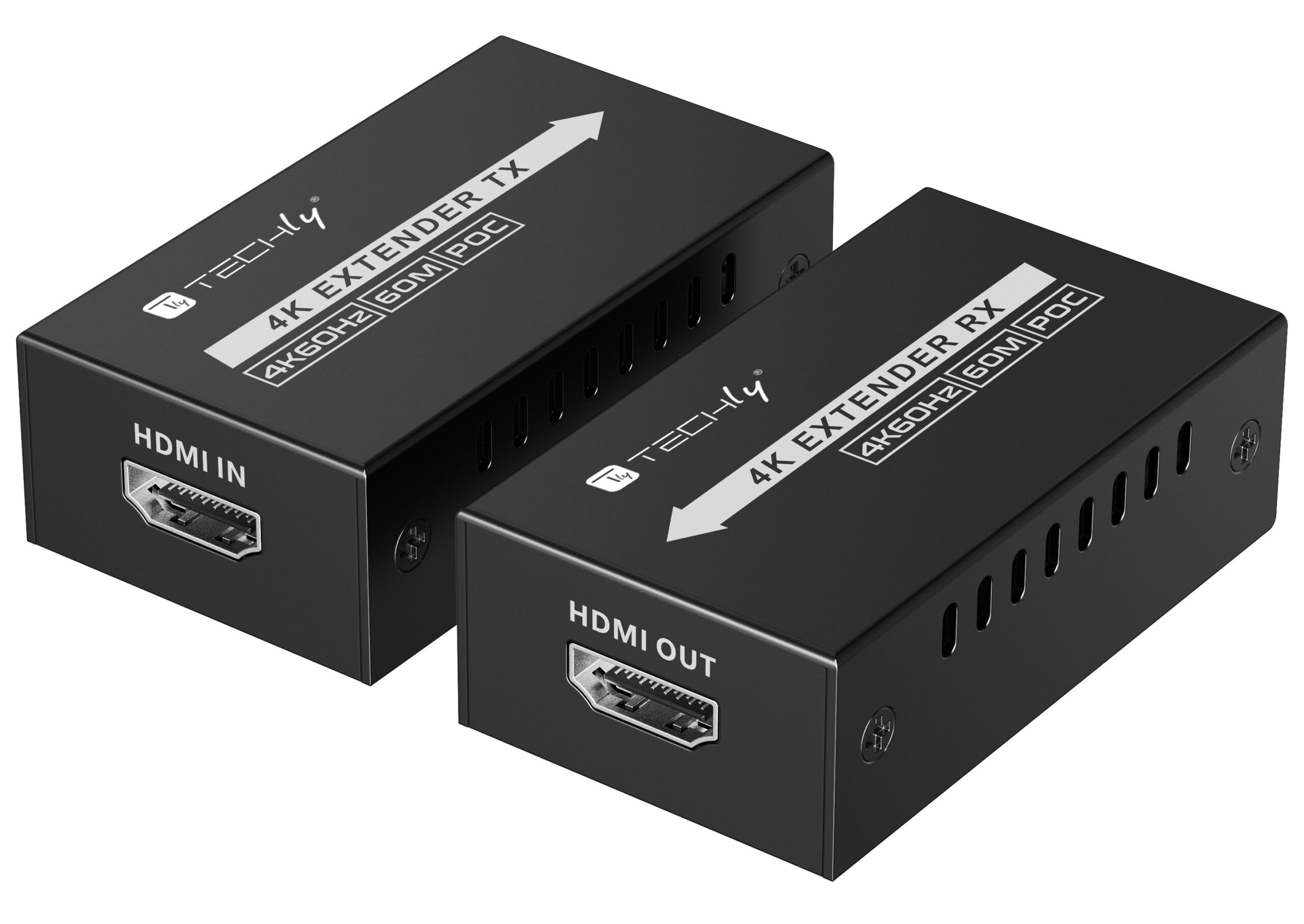 Extender HDMI™ 4K@60Hz fino a 60m con Tecnologia PoC TECHLY