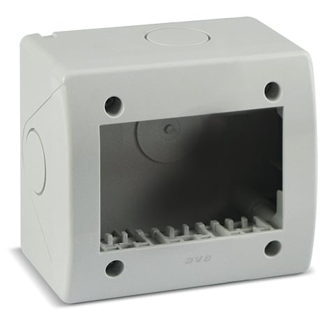Contenitore Autoportante IP40 S44 per Minicanali 3 Moduli Bianco AVE