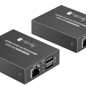 HDMI KVM Extender su Cavo di Rete 1080p@60Hz fino a 70m 4K fino a 40m TECHLY