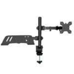 Supporto da Scrivania Braccio per Monitor 13-32'' e Mensola per Laptop TECHLY