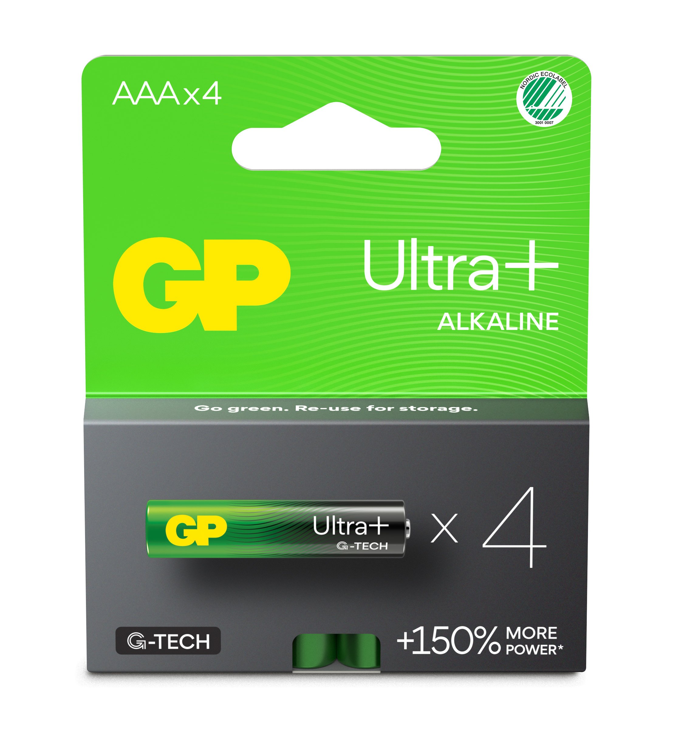 Confezione 4 Batterie GP Ultra Plus Alcaline Ministilo AAA 24AUP/LR03 GP BATTERIES