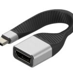 Cavo Corto Piatto USB-C&trade; Maschio a Displayport Femmina FPC 13,1 cm TECHLY