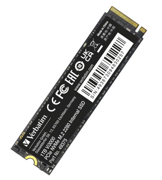 SSD Vi3000 PCIe NVMe M.2 1TB VERBATIM