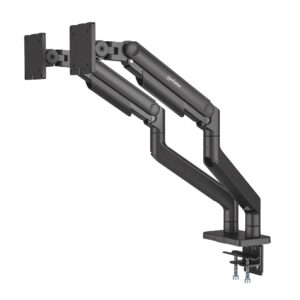 Supporto da Scrivania per Doppio Monitor 17-45'' con Molla Meccanica in Alluminio MANHATTAN