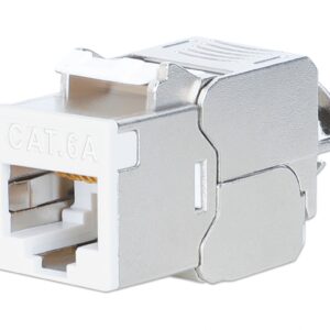 Frutto Keystone RJ45 Cat.6A 10G Slim STP Toolless Bianco INTELLINET