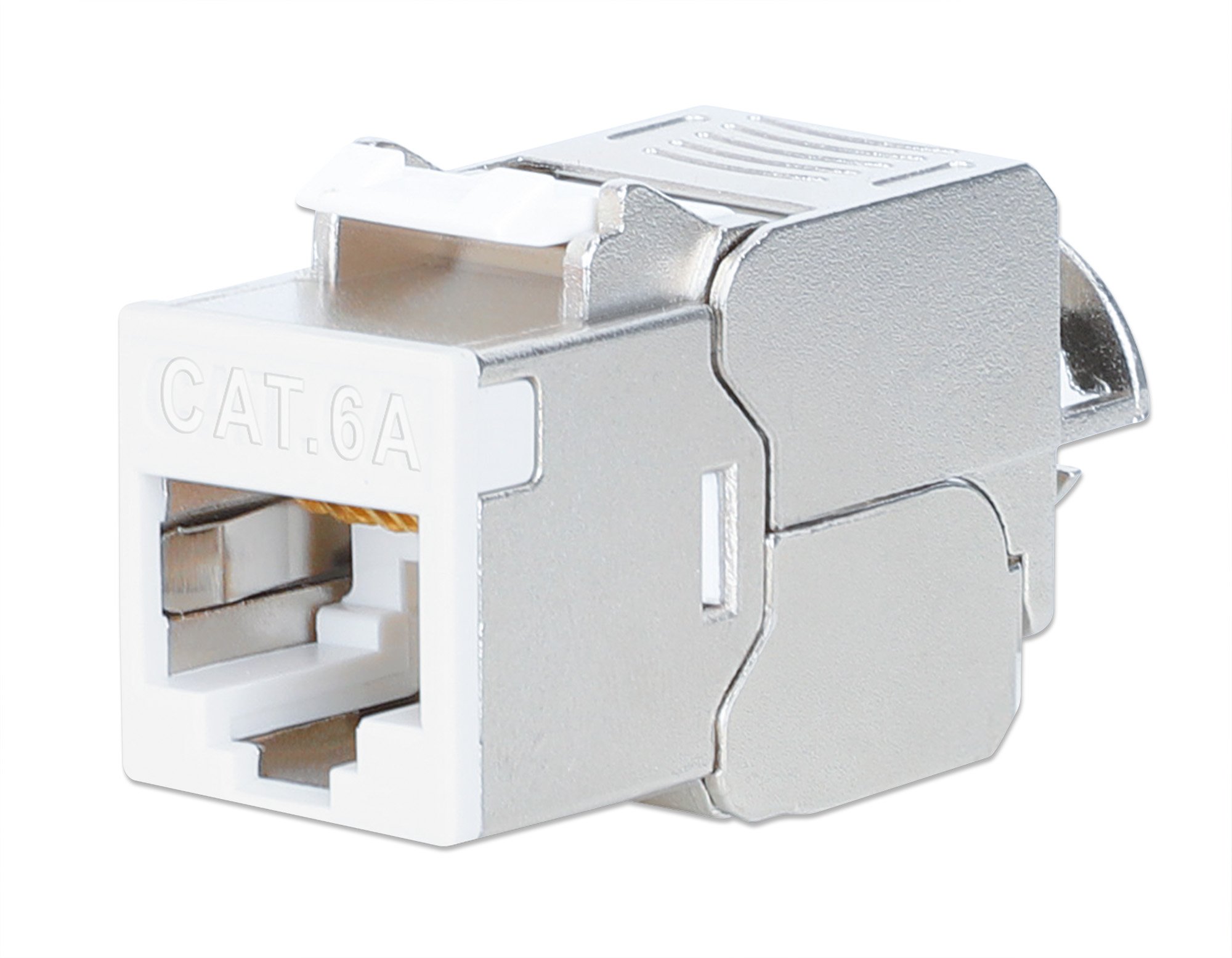 Frutto Keystone RJ45 Cat.6A 10G Slim STP Toolless Bianco INTELLINET