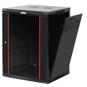 Armadio Rack 19'' a muro 20 unità sezione unica prof. 600mm Nero TECHLY PROFESSIONAL