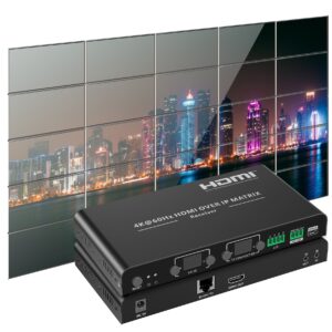 Ricevitore per Matrix Extender HDMI Over IP 4K su Cavo Cat.6 fino a 120m Multiview Ipcolor iMMS TECHLY