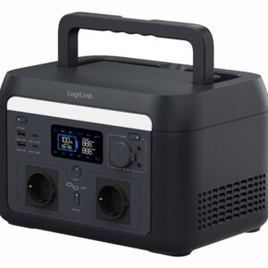 Stazione di Alimentazione Portatile 600W LiFePO4 Batteria Ricarica Solare Tuya LOGILINK