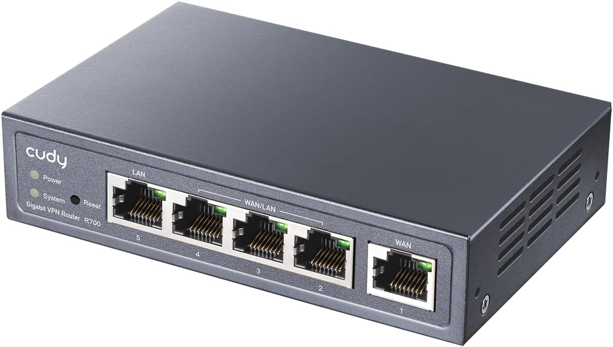 Router VPN Multi-WAN Gigabit Fino a 4 porte WAN Gigabit, R700 CUDY