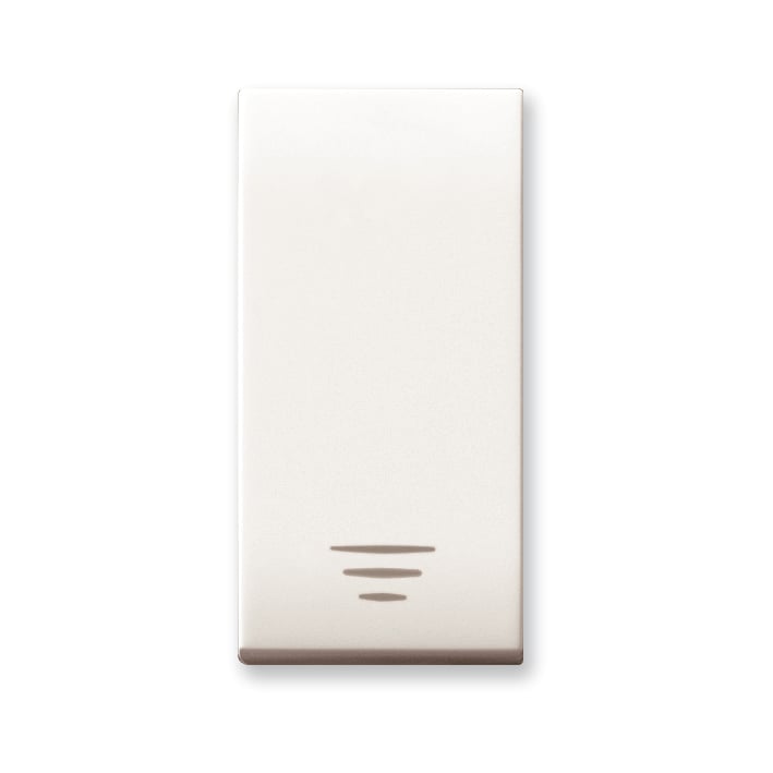 Domus S44 Pulsante 1P 10A Illuminabile Bianco Lucido AVE