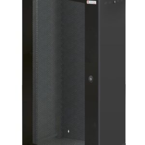 Armadio Rack 19'' a muro 22U sezione unica P 600mm Porta Grigliata Nero TECHLY PROFESSIONAL