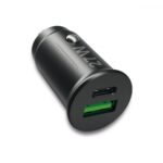 Caricatore da Auto USB A e USB-C&trade; 27 Watt PD Power Delivery Fast Charge 3 3A Nero FONTASTIC