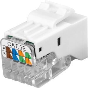 Frutto Keystone RJ45 UTP Cat.5E Tooless Bianco TECHLY PROFESSIONAL