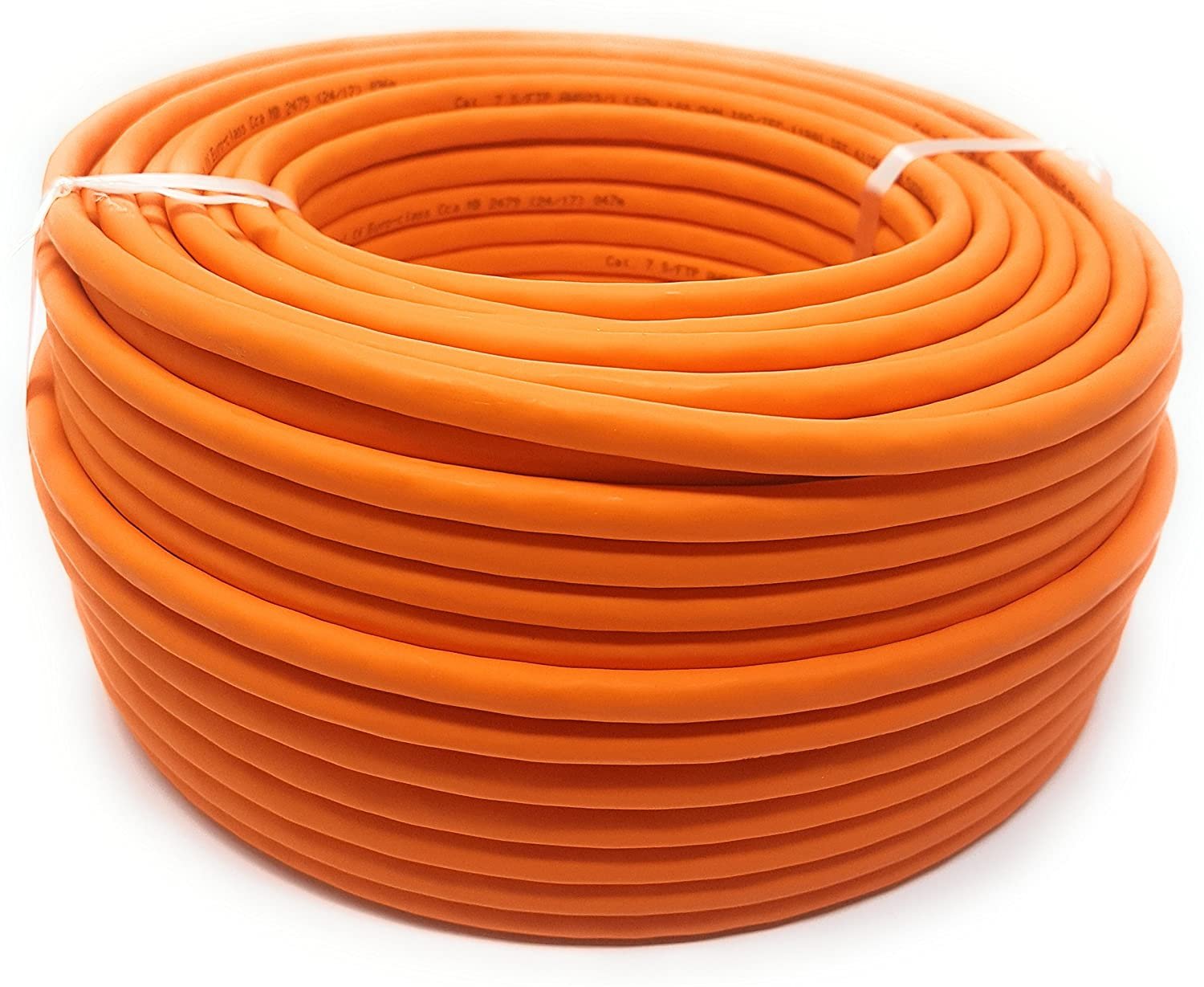 Matassa S/FTP Cavo Cat.7 Rame 1000MHz Duplex Eca 100m Rigido Arancione OEM