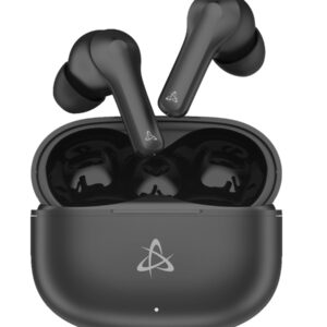 Auricolari Wireless BT v5.3 Cancellazione del Rumore con Custodia di Ricarica 2 in 1 Nero SBOX