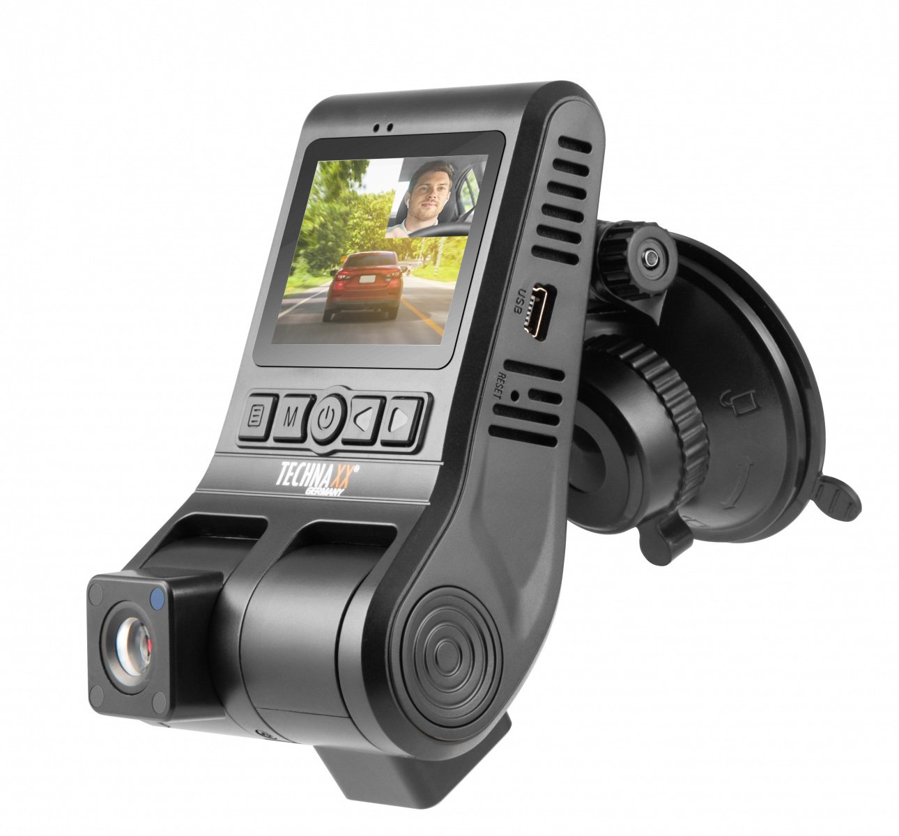 FullHD Dual Dashcam con Camera Anteriore e Interna, TX-185 TECHNAXX