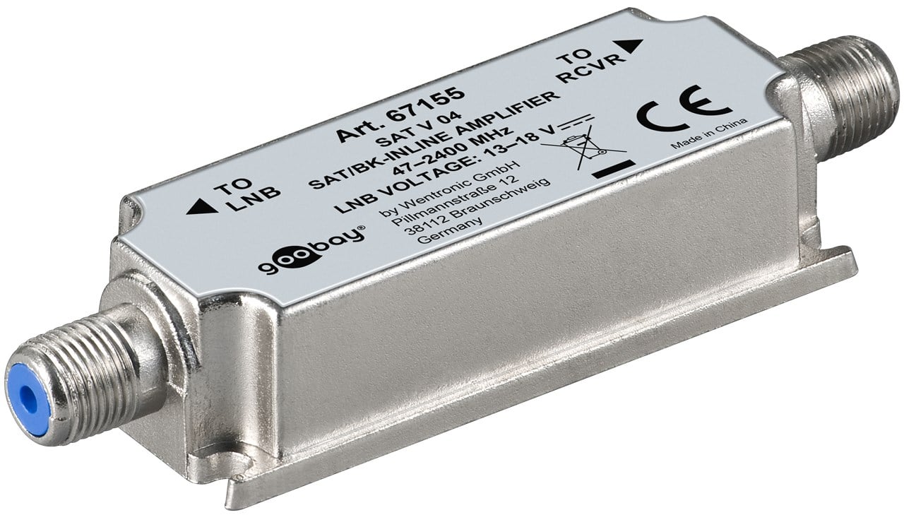Amplificatore in Linea per Antenna SAT/BK 47 MHz - 2400 MHz GOOBAY