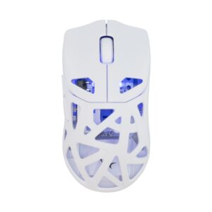 Mouse Ottico Wireless Gaming 24000 Dpi Retroilluminazione DPI LED Bianco, DAGONET-W WHITE SHARK