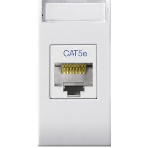 Domus S44 Presa RJ45 Cat.5E UTP Bianco Lucido AVE