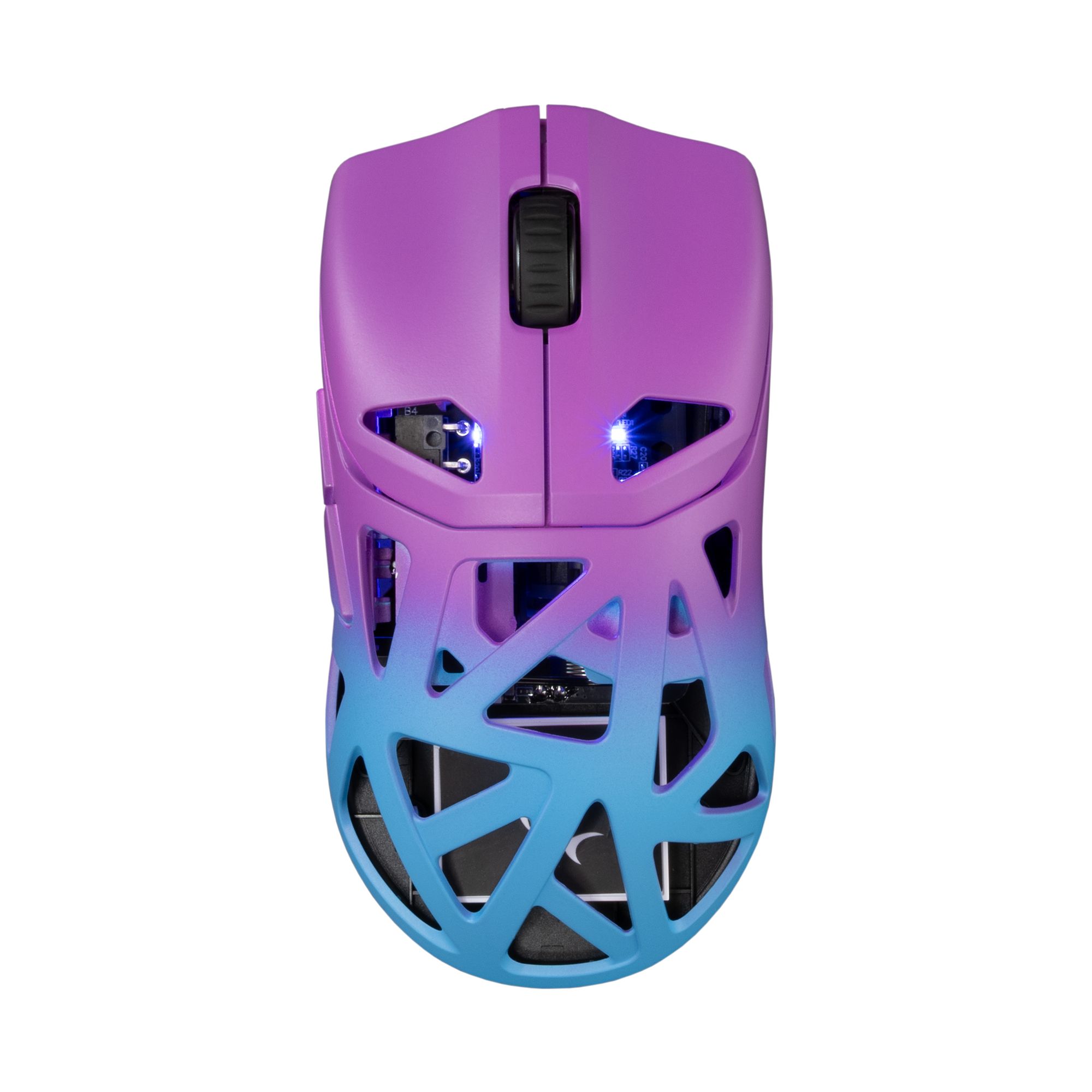 Mouse Ottico Wireless Gaming 24000 Dpi Retroilluminazione DPI LED Blu Viola, DAGONET-BLP WHITE SHARK