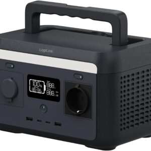 Stazione di Alimentazione Portatile 300W LiFePO4 Batteria Ricarica Solare Tuya LOGILINK