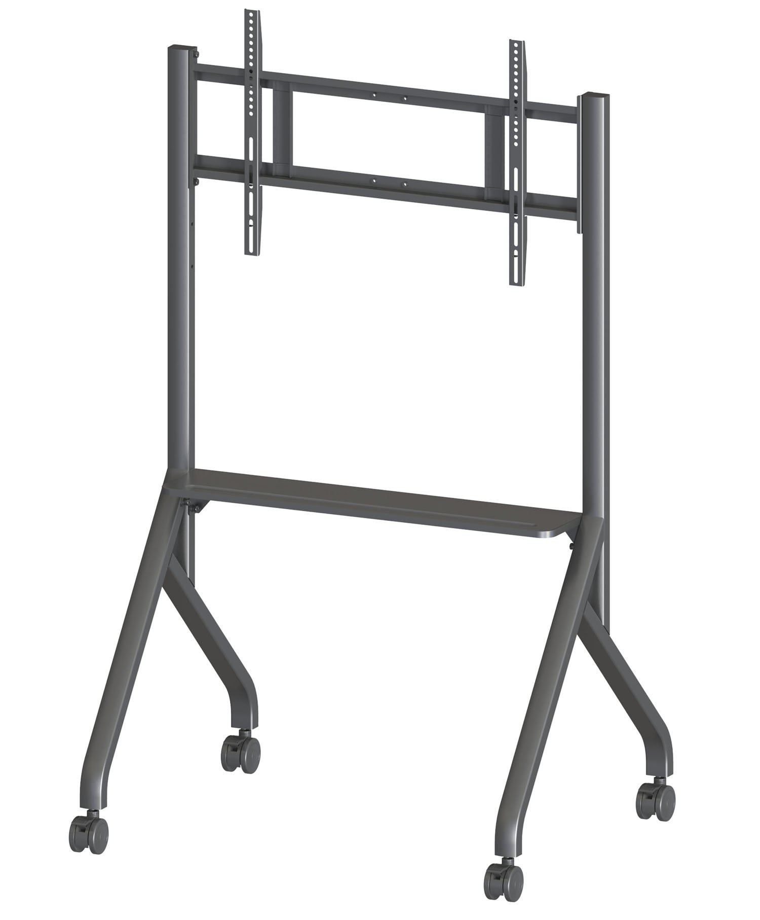 Supporto Mobile da Pavimento Multifunzione per TV LCD/LED/Plasma 65-100'' Nero TECHLY - immagine 2