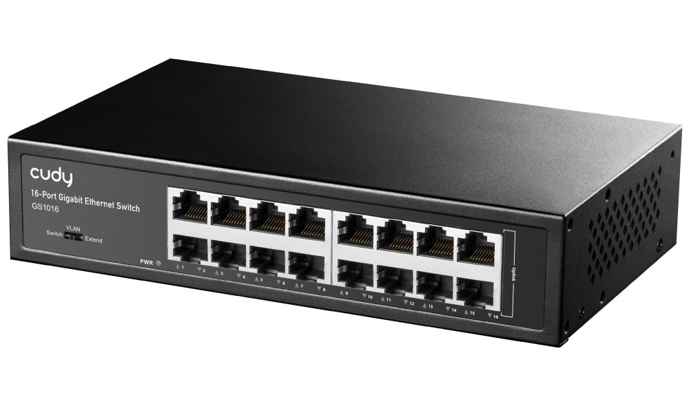 Switch Gigabit Ethernet a 16 Porte, GS1016 CUDY