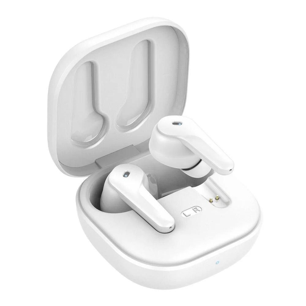 Auricolari Wireless BT v5.3 con Custodia di Ricarica 2 in 1 Bianco FONTASTIC