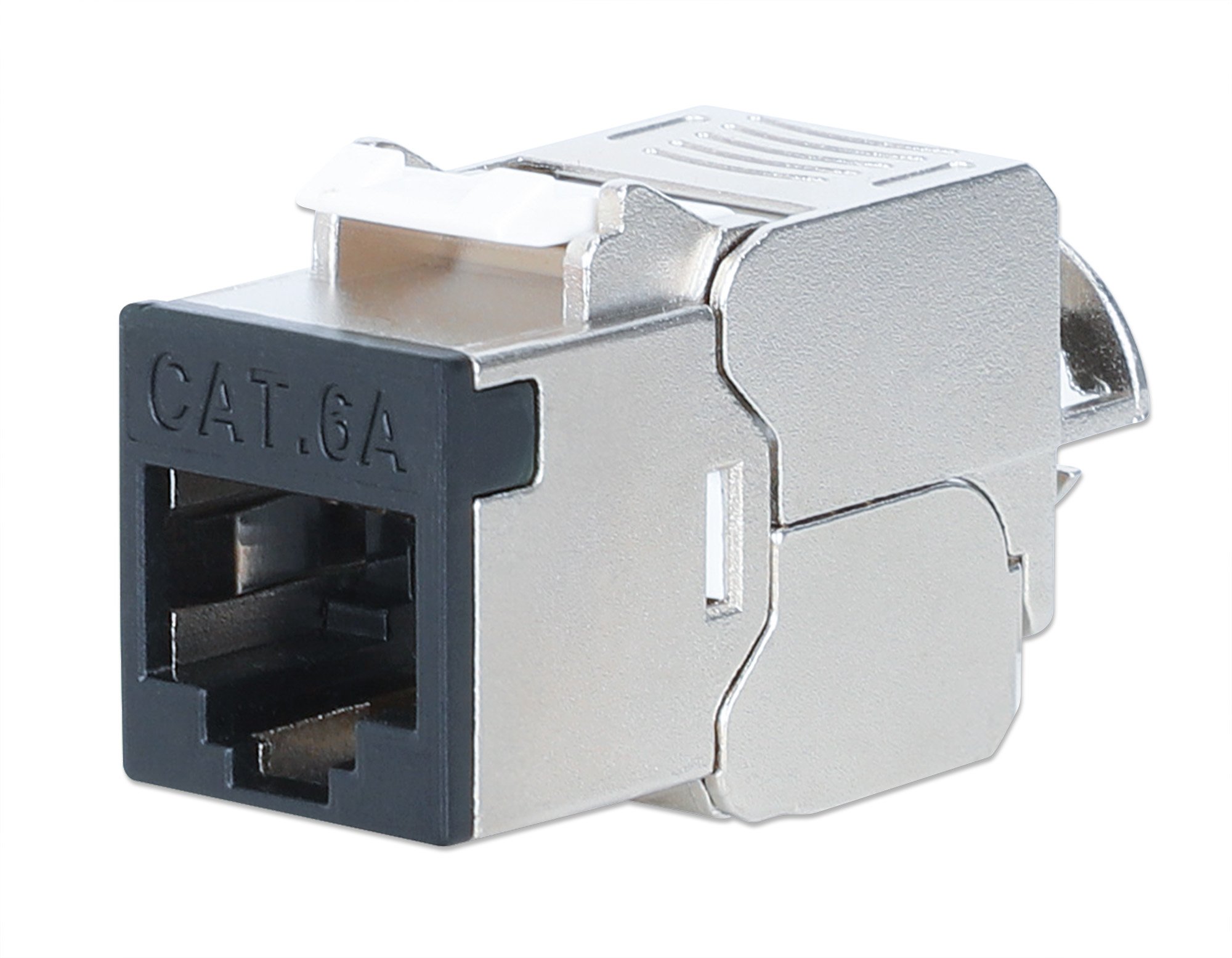 Frutto Keystone RJ45 Cat.6A 10G Slim STP Toolless Nero INTELLINET