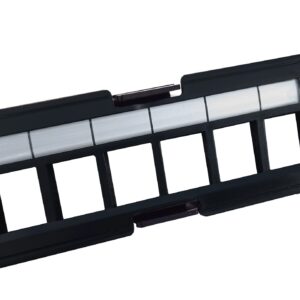 Pannello Frontale Adattatore 6 Posti RJ45 Keystone UTP per Pannello Patch TECHLY PROFESSIONAL