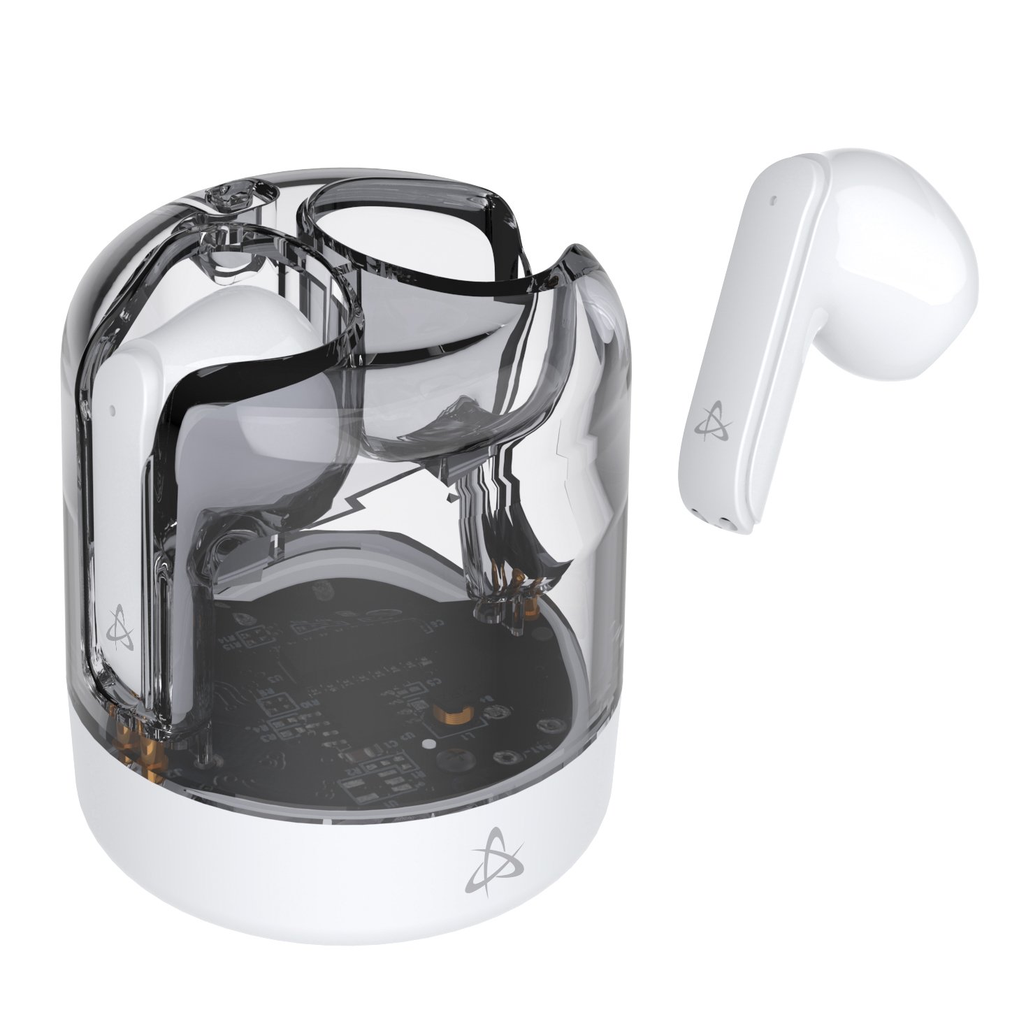 Cuffie Auricolari con Microfono Bluetooth EB-TWS12 Bianco SBOX
