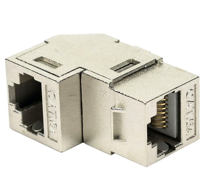 Accoppiatore RJ45 F/F 90° Cat.6A Schermato TECHLY PROFESSIONAL